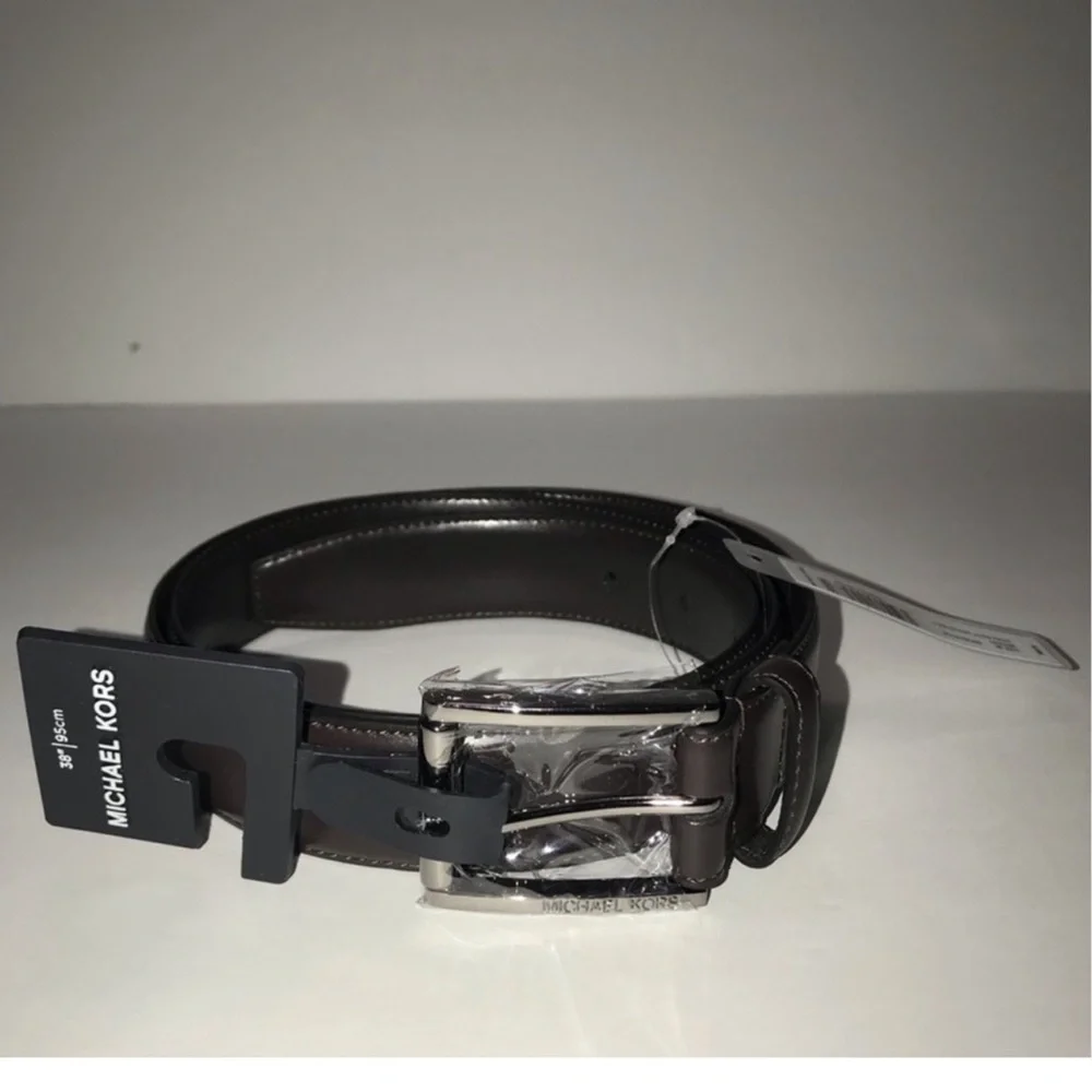 Michael Kors Men Dress Belt. Brown. Size 34- 85 cm.NWT